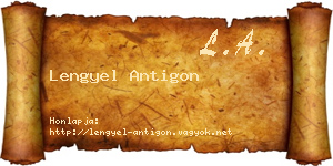 Lengyel Antigon névjegykártya